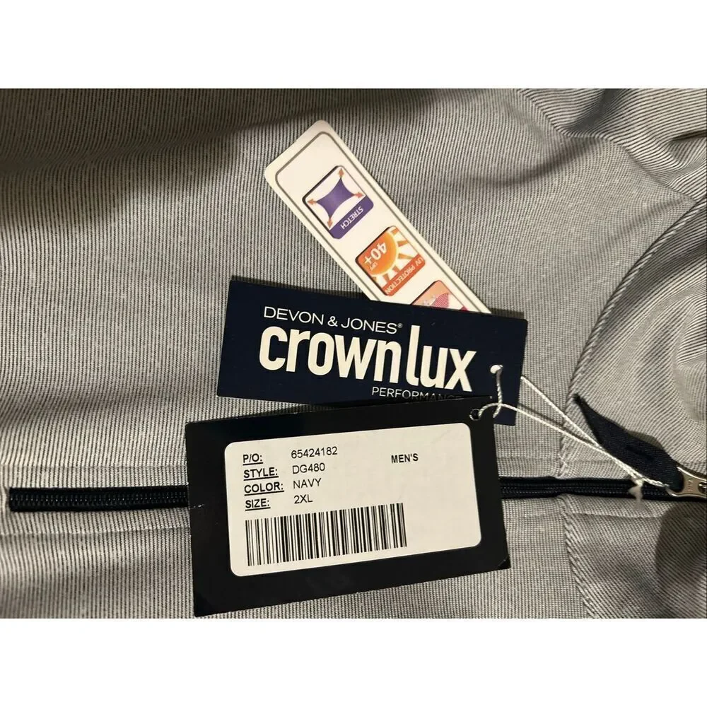 Devon & Jones Easy Care Pullover Jacket Size 2XL